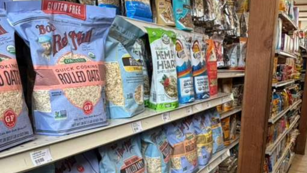 Shopping basket with fresh produce